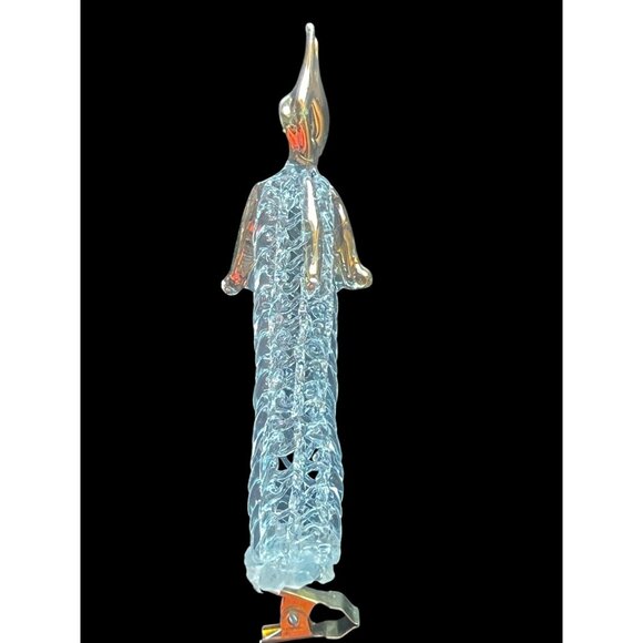 Spun Glass Chandelier & Penguin Ornaments Set of 2 - Picture 6 of 12